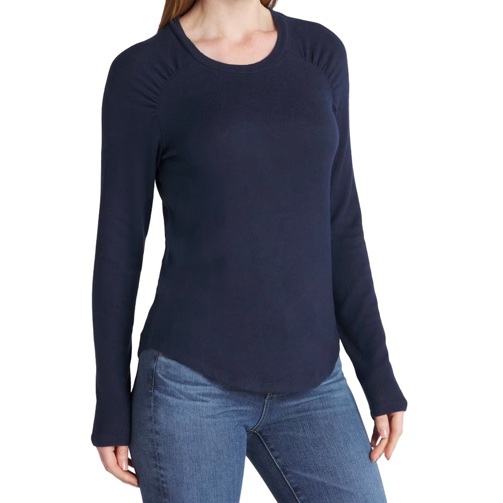 NWT MARKET & SPRUCE Raglan Brushed Knit Top | Navy Blue | XL | Stitch Fix